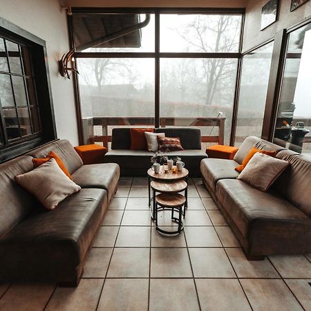 Le Grand Cerf 25 pers, Malmedy- Chalet rustique, jardin Extérieur photo