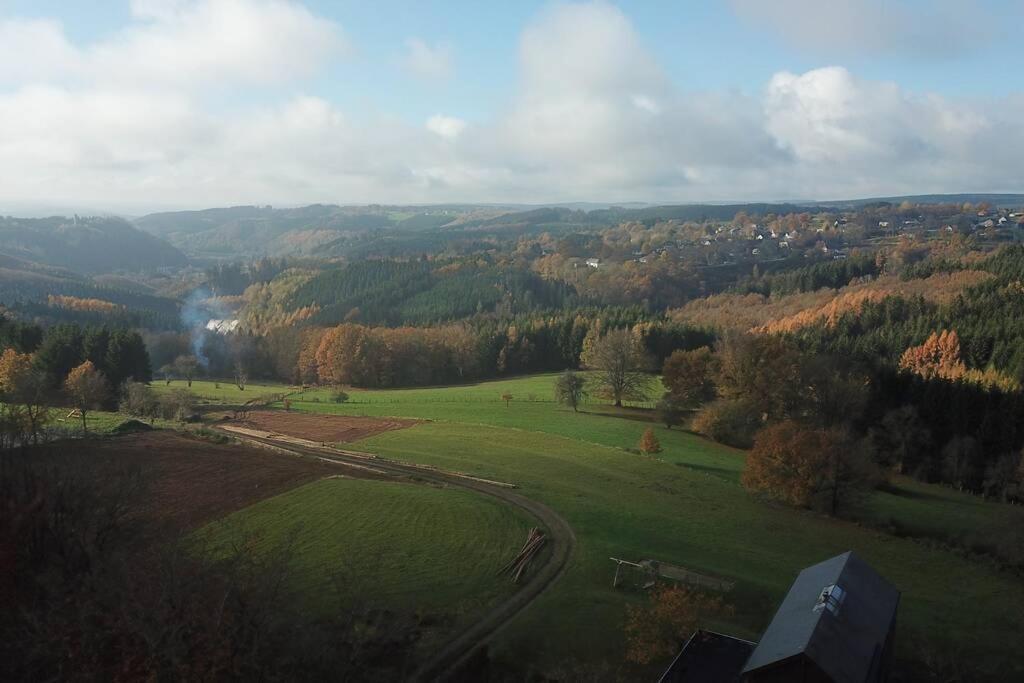 Le Grand Cerf 25 pers, Malmedy- Chalet rustique, jardin Extérieur photo