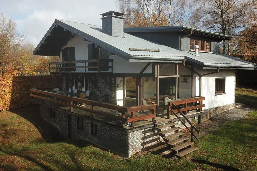 Le Grand Cerf 25 pers, Malmedy- Chalet rustique, jardin Extérieur photo