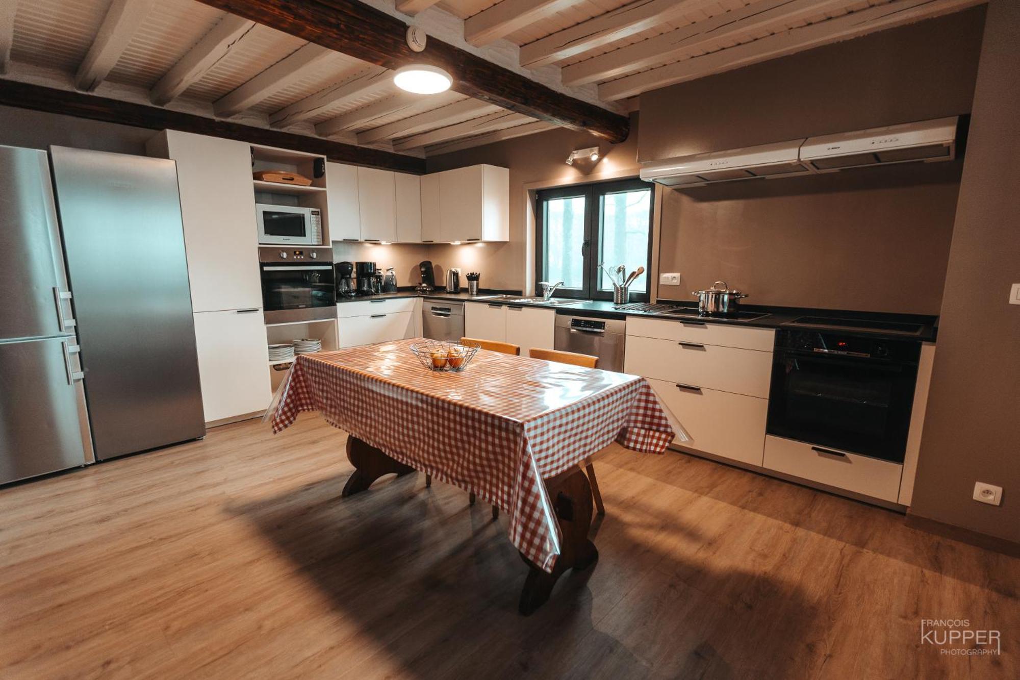 Le Grand Cerf 25 pers, Malmedy- Chalet rustique, jardin Extérieur photo
